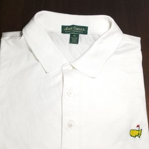 Masters all white polo shirt XL